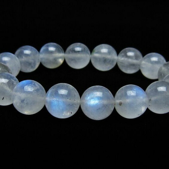 ムーンストーン ブレスレット 13mm 月長石 ブレス moon stone bracelet 一点物 送料無料 111-44913