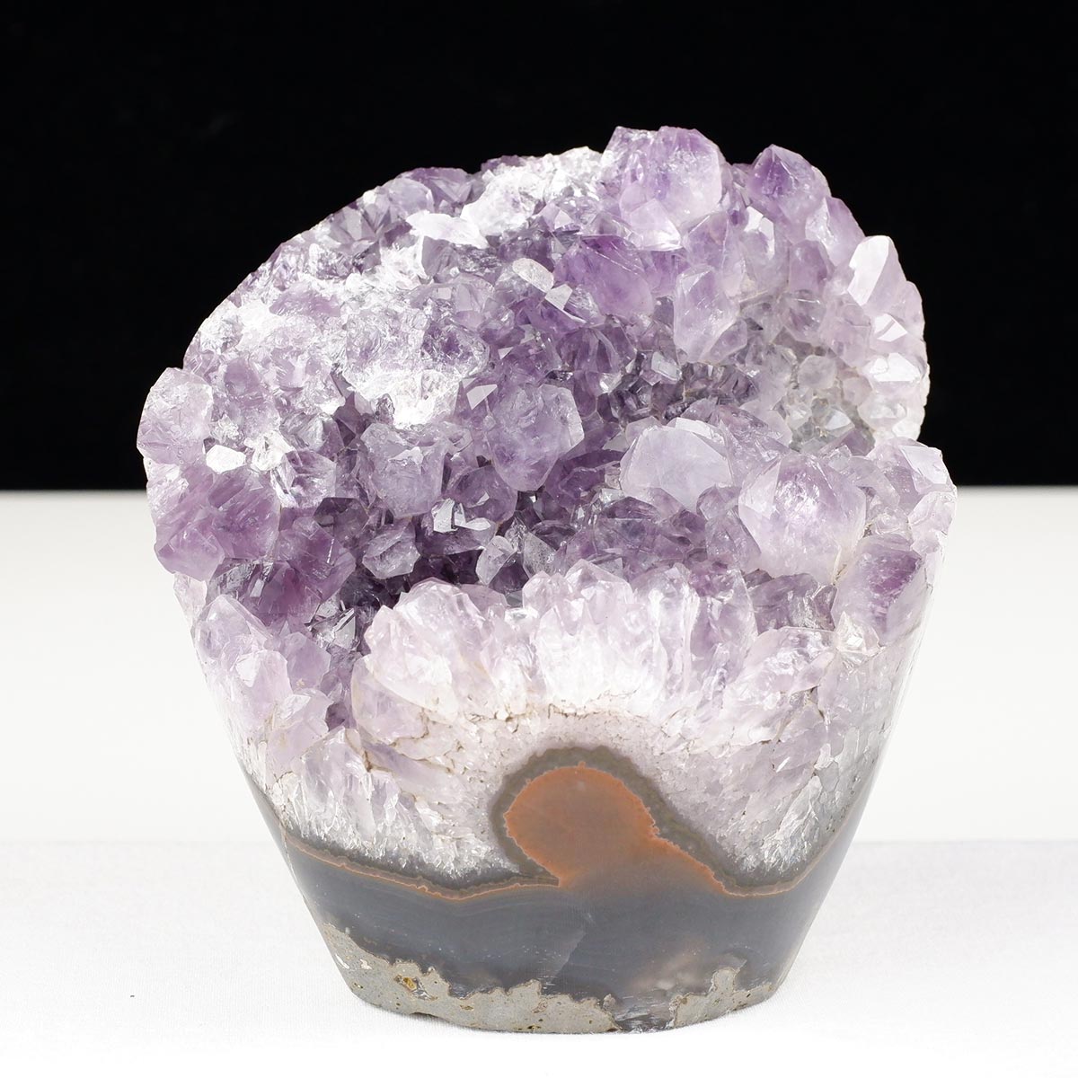 1.3Kg アメジスト 原石 ウルグアイ産 アメジスト クラスター 花型 フラワーアメジスト amethyst くり抜き 自立 インテリア 置物 開運 浄化 天然石 ametista 一点物 送料無料 282-748