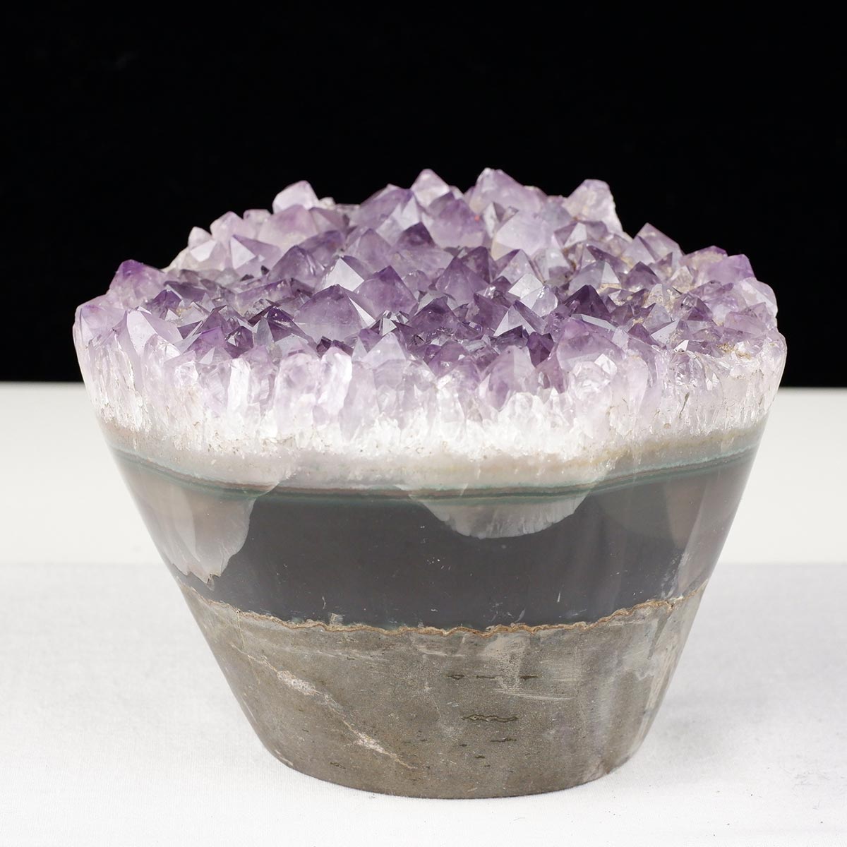 1.4Kg アメジスト 原石 ウルグアイ産 アメジスト クラスター 花型 フラワーアメジスト amethyst くり抜き 自立 インテリア 置物 開運 浄化 天然石 ametista 一点物 送料無料 282-755