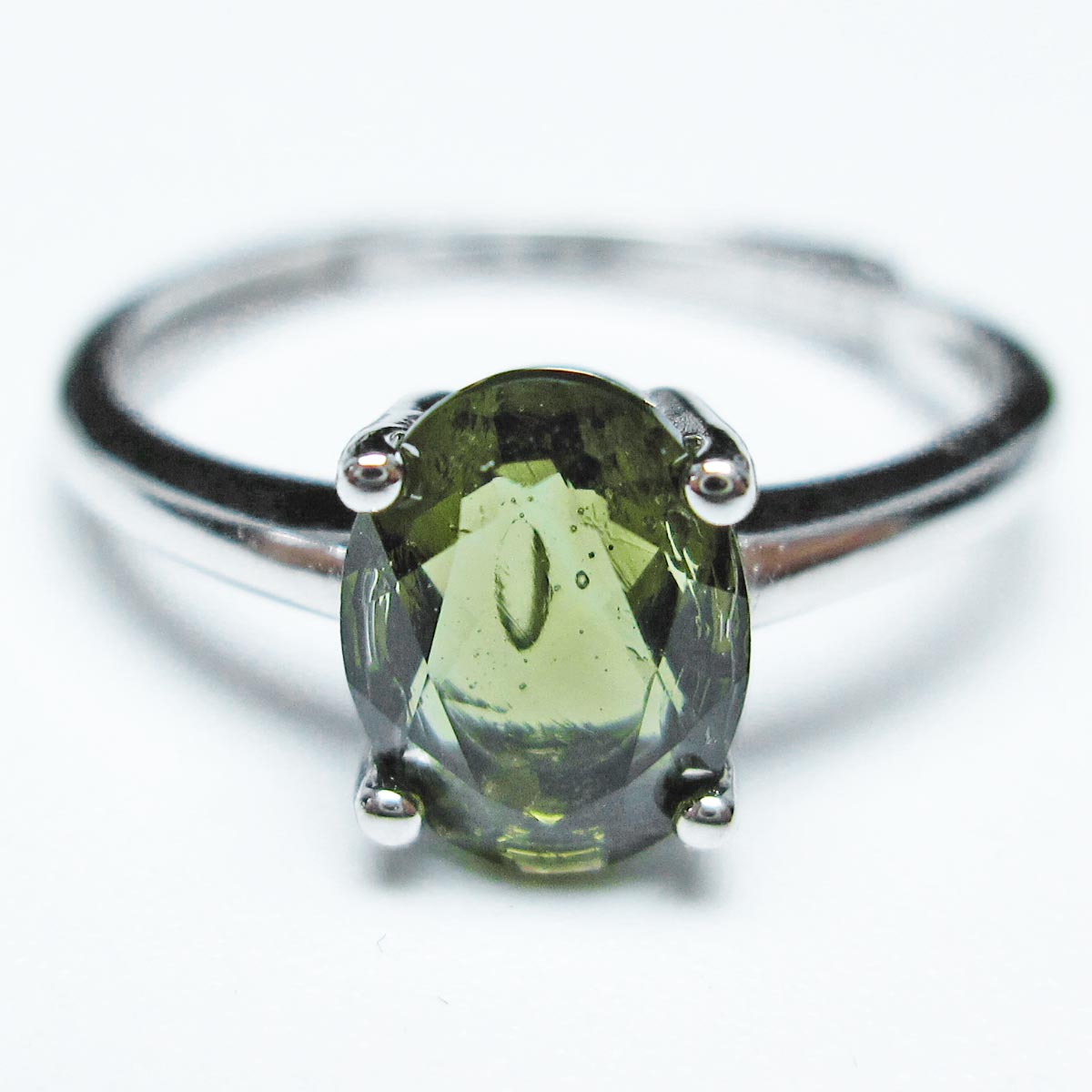 モルダバイト リング モルダバイト 指輪 フリーサイズ moldavite ring 天然ガラス モルダウ石 メンズ レディース 一点物 12号 送料無料 199-470