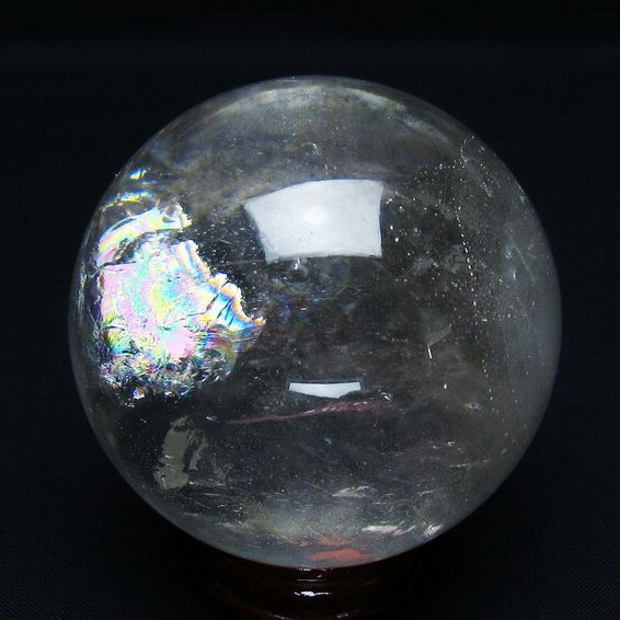 水晶 丸玉 虹入り 64mm スフィア 浄化 玉 球体 置物 クリスタルボール 水晶玉 すいしょう パワーストーン 天然石 一点物 送料無料 151-8804 8,640円