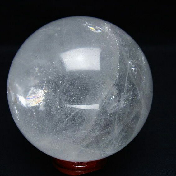 水晶 丸玉 78mm 水晶玉 置物 浄化 クリスタルボール 玉 球体 スフィア パワーストーン 天然石 すいしょう 一点物 送料無料 151-8909