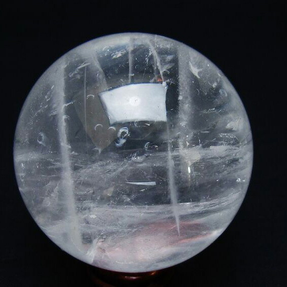 水晶 丸玉 57mm 水晶玉 置物 浄化 クリスタルボール 玉 球体 スフィア 天然石 パワーストーン すいしょう 一点物 送料無料 151-8963