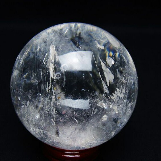 水晶 丸玉 63mm 水晶玉 置物 浄化 クリスタルボール 玉 球体 スフィア 天然石 パワーストーン すいしょう 一点物 送料無料 151-9002