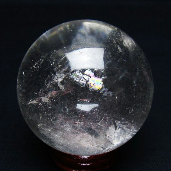 水晶 丸玉 60mm 球体 スフィア 玉 水晶玉 置物 浄化 クリスタルボール 天然石 パワーストーン すいしょう 一点物 送料無料 151-9055