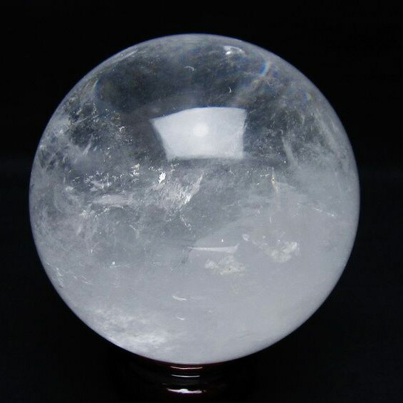 水晶 丸玉 87mm 球体 スフィア 玉 水晶玉 置物 浄化 クリスタルボール 天然石 パワーストーン すいしょう 一点物 送料無料 151-9100