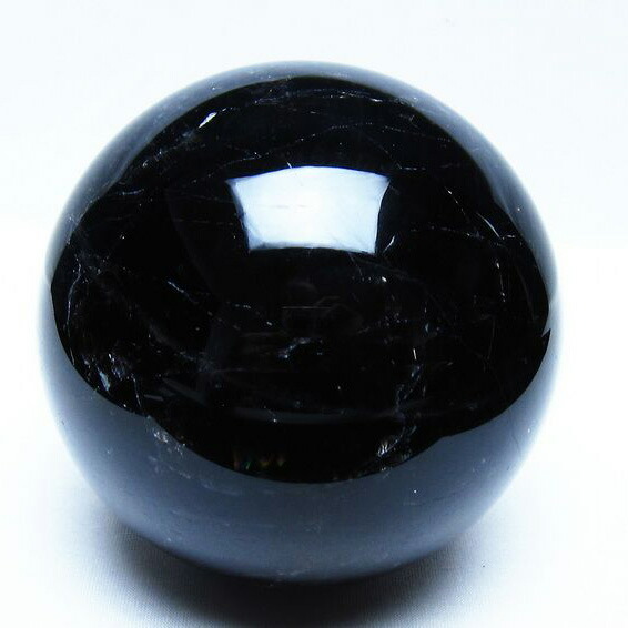 1.7Kg 黒水晶 モリオン 丸玉 110mm 置物 スフィア 玉 水晶玉 morion 球体 一点物 送料無料 151-9425