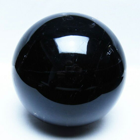 2.1Kg 黒水晶 モリオン 丸玉 120mm スフィア 置物 水晶玉 球体 玉 morion 天然石 パワーストーン 一点物 送料無料 161-950