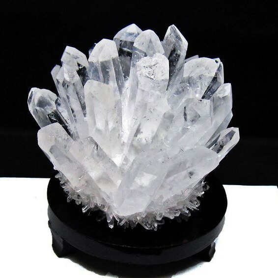 1.3Kg 水晶 クラスター 台座付属 水晶 原石 crystal quartz クリスタル 高透明 浄化 置物 トイレ すいしょう パワーストーン 天然石 一点物 送料無料 182-8371