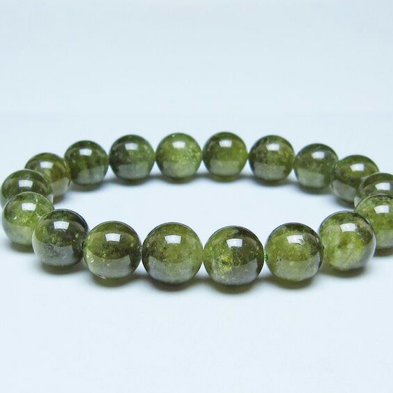 ツァボライト ブレスレット 11mm グリーンガーネット ブレス tsavorite garnet メンズ レディース bracelet 一点物 送料無料 111-49789