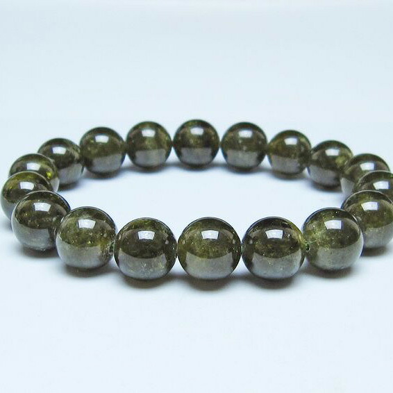 ツァボライト ブレスレット 12mm グリーンガーネット ブレス tsavorite garnet メンズ レディース bracelet 一点物 送料無料 111-49791｜天然石・パワーストーンの東昇