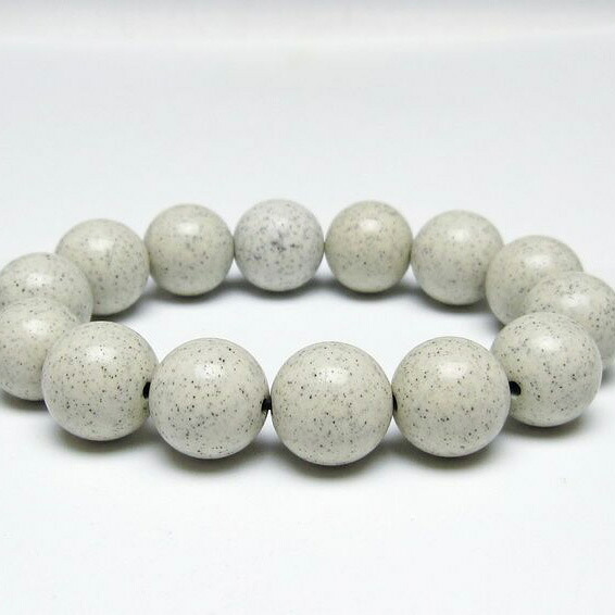 北投石 ブレスレット 16mm ホクトライト ブレス bracelet 一点物 送料無料 111-50102