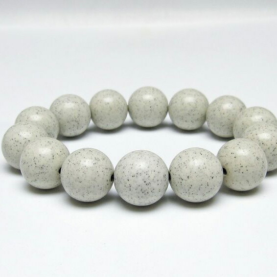 北投石 ブレスレット 16mm ホクトライト ブレス bracelet 一点物 送料無料 111-50112