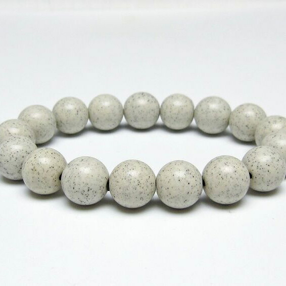 北投石 ブレスレット 12mm ホクトライト ブレス bracelet 一点物 送料無料 111-50119