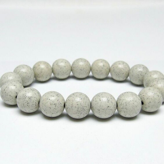 北投石 ブレスレット 12mm ホクトライト ブレス bracelet 一点物 送料無料 111-50153
