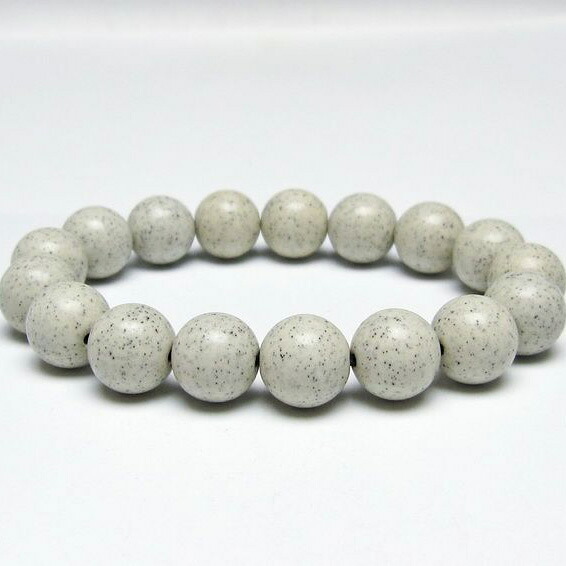 北投石 ブレスレット 12mm ホクトライト ブレス bracelet 一点物 送料無料 111-50157