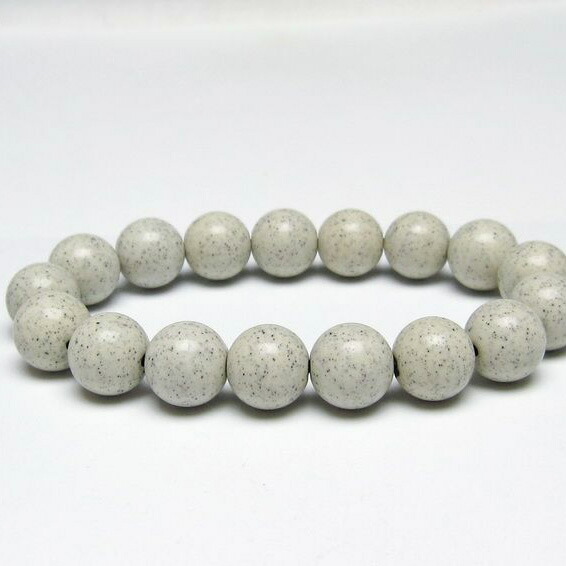 北投石 ブレスレット 12mm ホクトライト ブレス bracelet 一点物 送料無料 111-50168