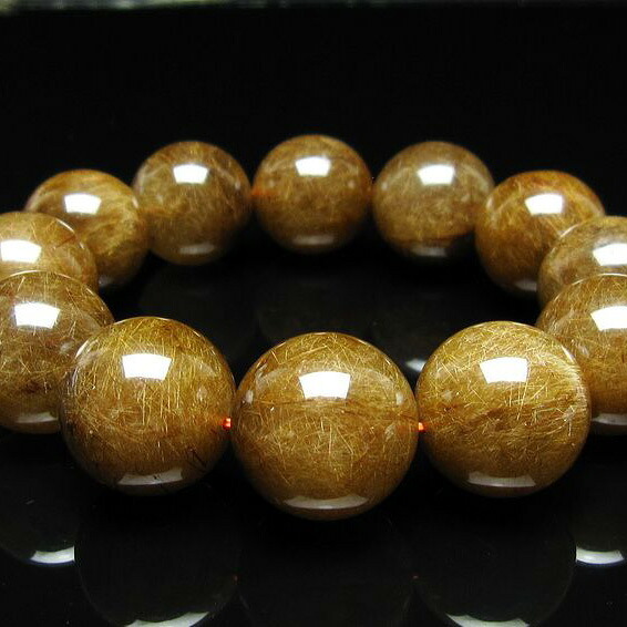 ルチルクォーツ ブレスレット 20mm ブロンズルチル ブレス ルチレイテッドクォーツ bracelet メンズ レディース 送料無料 一点物 111-50784｜天然石・パワーストーンの東昇