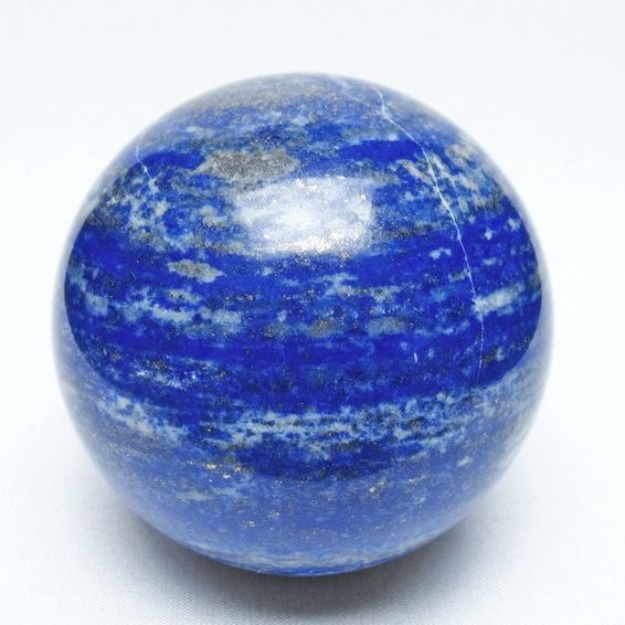 ラピスラズリ 丸玉 75mm 瑠璃 スフィア 置物 パワーストーン 天然石 lapis lazuli 12月の誕生石 一点物 送料無料 151-10095｜天然石・パワーストーンの東昇