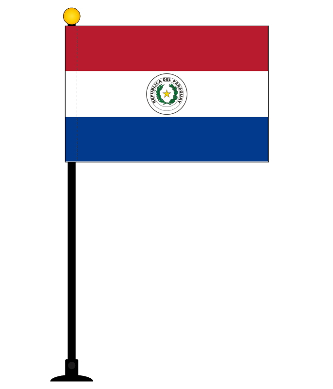 楽天市場 パラグアイ 国旗 ミニフラッグ 旗サイズ10 5 15 7cm テトロンスエード製 ポール27cm 吸盤のセット 日本製 世界の国旗 シリーズ トスパ世界の国旗販売ショップ