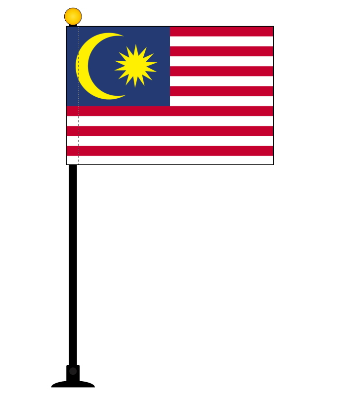 楽天市場 マレーシア 国旗 ミニフラッグ 旗サイズ10 5 15 7cm テトロンスエード製 ポール27cm 吸盤のセット 日本製 世界の国旗 シリーズ トスパ世界の国旗販売ショップ