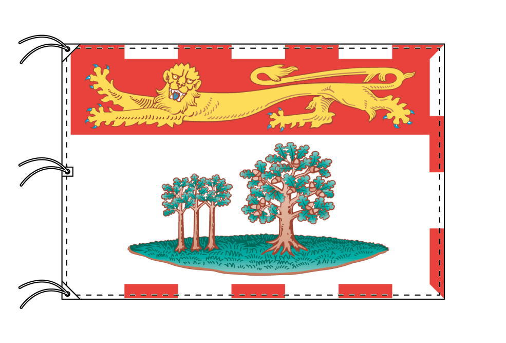 カナダの州旗 プリンスエドワード州の旗 プリンスエドワード州の旗 プリンスエドワード州の旗 カナダの州旗 カナダの州旗 日本製 140 210cm テトロン製 日本製 世界各国の州旗シリーズ トスパ世界の国旗販売ショップ