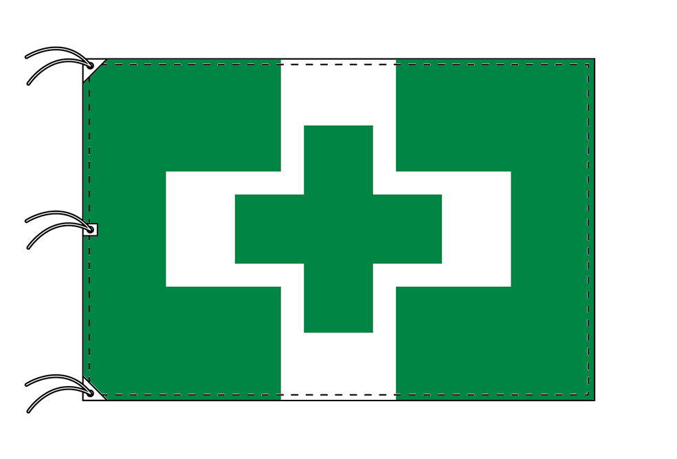 安全衛生旗 木綿 100cmX150cm