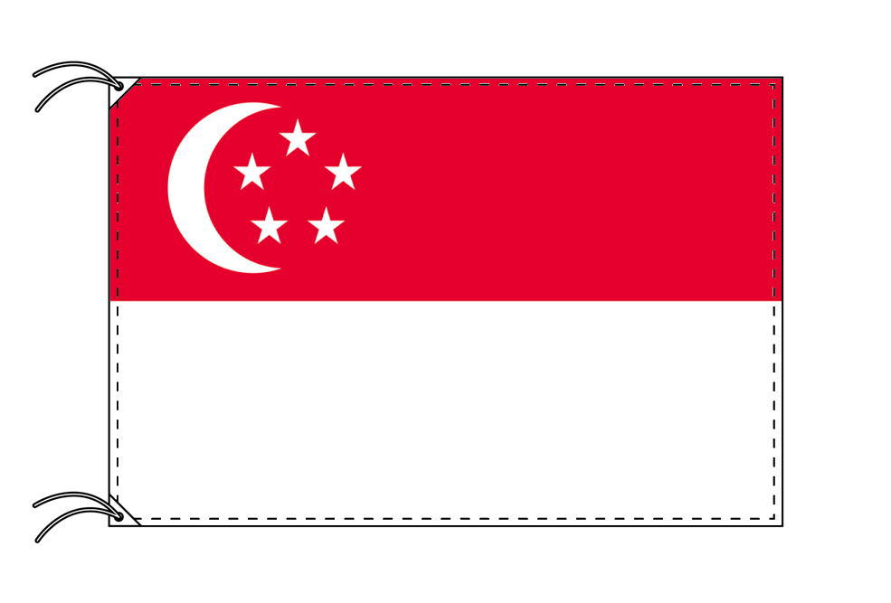楽天市場 シンガポール 国旗 70 105cm テトロン製 日本製 世界の国旗シリーズ トスパ世界の国旗販売ショップ