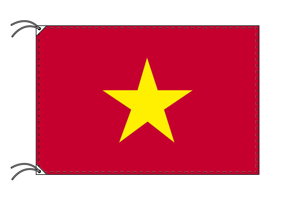 楽天市場 ベトナム 国旗 90 135cm テトロン製 日本製 世界の国旗シリーズ トスパ世界の国旗販売ショップ