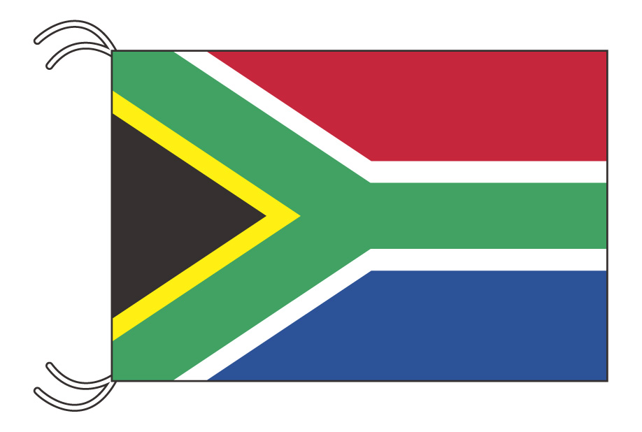 楽天市場 南アフリカ 国旗 Mlサイズ 45 67 5cm テトロン製 日本製 世界の国旗シリーズ トスパ世界の国旗販売ショップ
