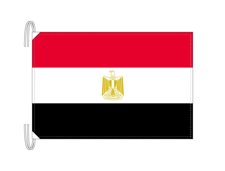 楽天市場 エジプト 国旗 Lサイズ 50 75cm テトロン製 日本製 世界の国旗シリーズ トスパ世界の国旗販売ショップ