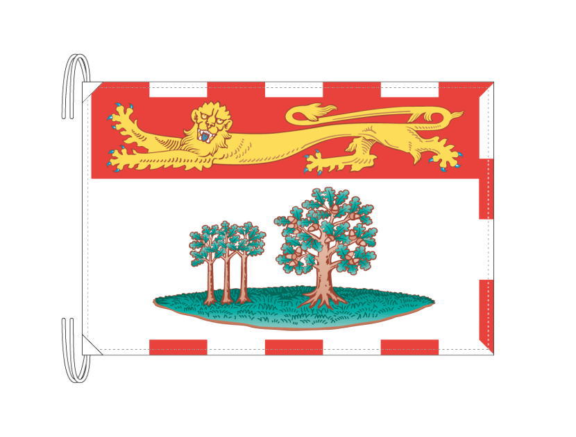 TOSPA プリンスエドワード州の旗 カナダの州旗 Lサイズ 50&times;75cm テトロン製 日本製 世界各国の州旗シリーズ｜トスパ世界の国旗販売ショップ 9,000円