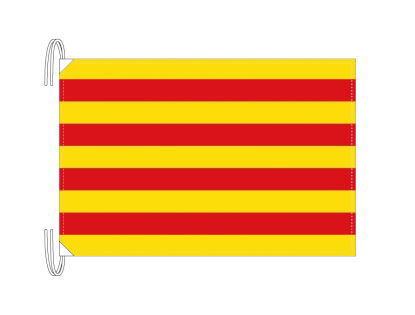 TOSPA スペイン 自治州旗 カタルーニャ州(50×75cm 高級テトロン 日本製)|トスパ世界の国旗販売ショップ