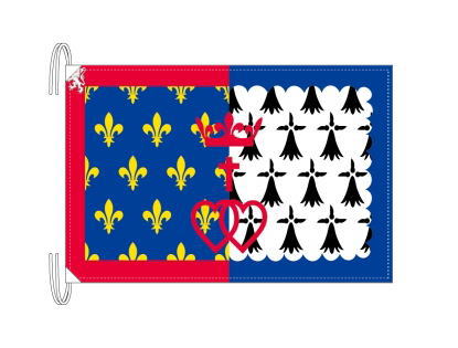 TOSPA ペイ ド ラ ロワール地域圏 フランス地域圏の旗 州旗（50×75ｃｍ） 7,548円