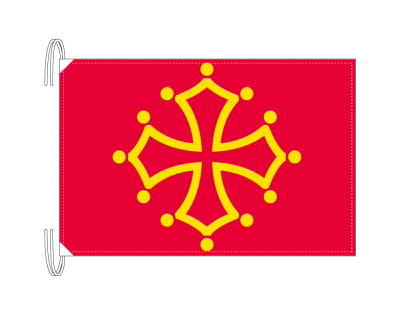 TOSPA ミディ＝ピレネー地域圏 フランス地域圏の旗 州旗（50×75ｃｍ）