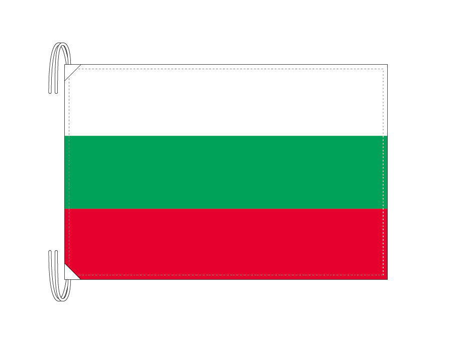 ブルガリア 国旗 Lサイズ 50×75cm テトロン製 日本製 世界の国旗シリーズ｜トスパ世界の国旗販売ショップ