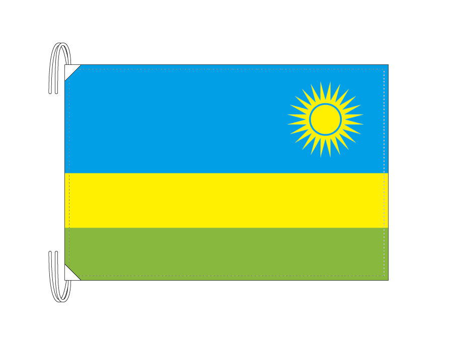 楽天市場 ルワンダ 国旗 Lサイズ 50 75cm テトロン製 日本製 世界の国旗シリーズ トスパ世界の国旗販売ショップ