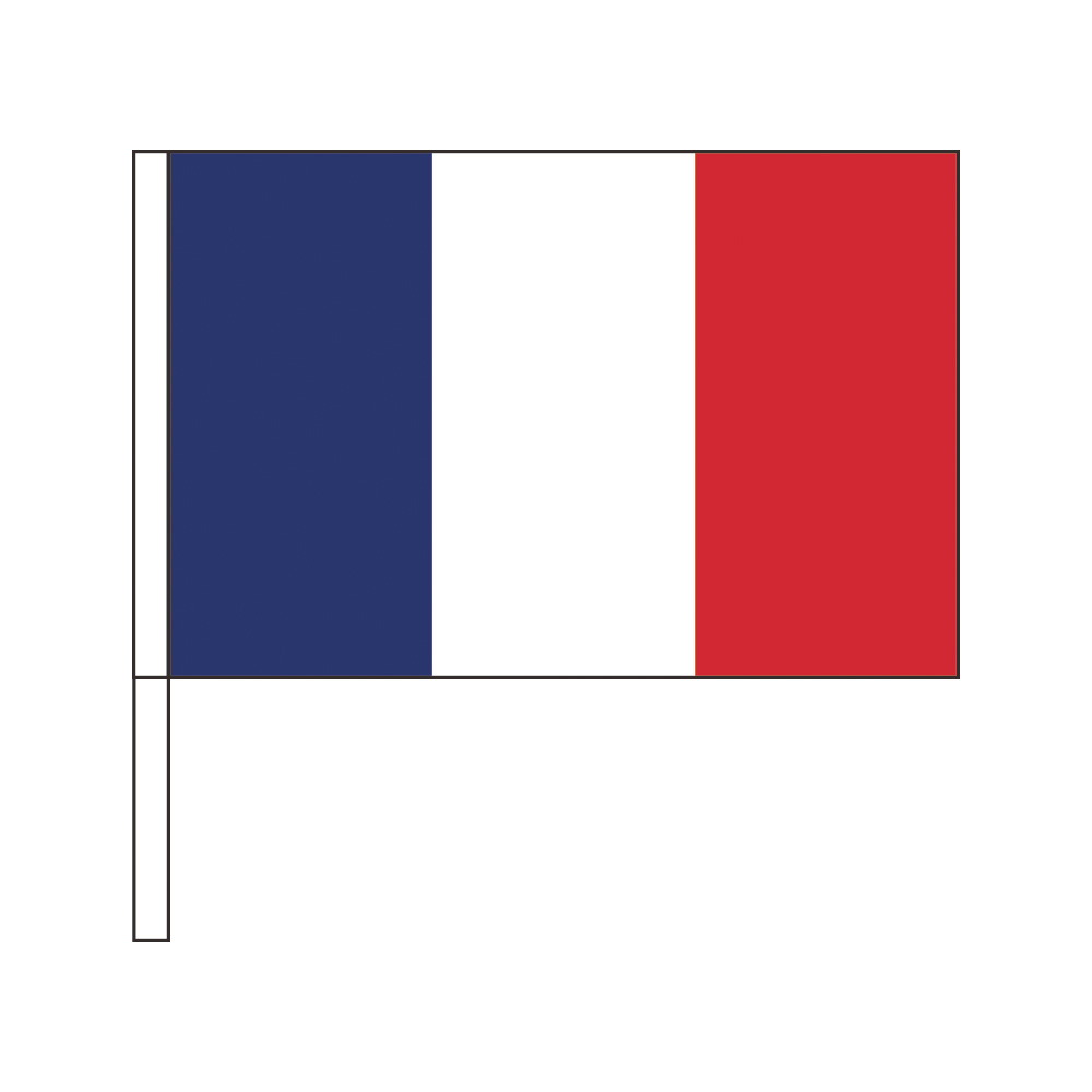 楽天市場】TOSPA フランス 国旗 ポータブルフラッグ 旗サイズ25×37.5cm