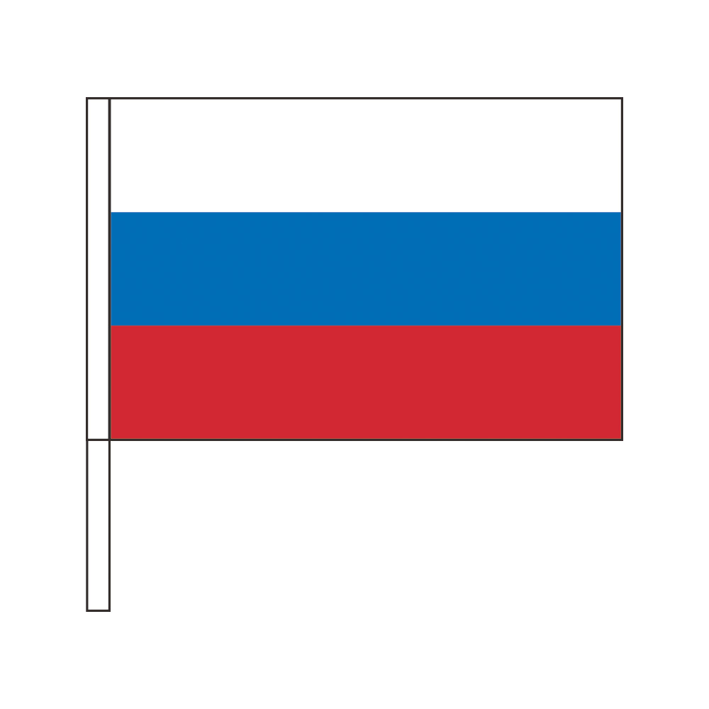 楽天市場 ロシア 国旗 応援手旗sf 旗サイズ 30cm ポリエステル製 ポール31cmのセット トスパ世界の国旗販売ショップ