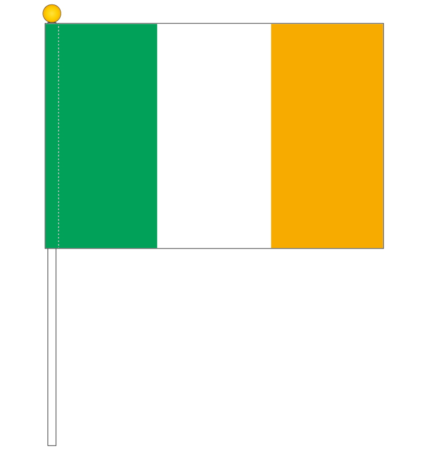 楽天市場 アイルランド国旗 ポータブルフラッグ 旗サイズ25 37 5cm テトロン製 日本製 世界の国旗シリーズ トスパ世界の国旗販売ショップ