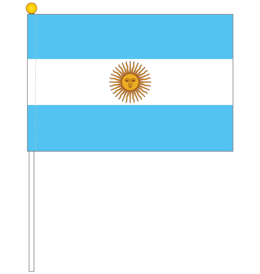 楽天市場 アルゼンチン国旗 ポータブルフラッグ 吸盤付きセット 旗サイズ25 37 5cm テトロン製 日本製 世界の国旗シリーズ トスパ世界の国旗 販売ショップ