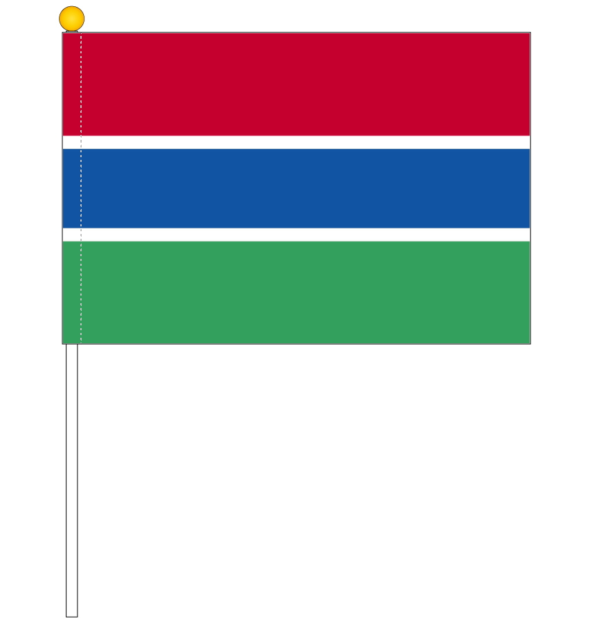 楽天市場 ガンビア国旗 ポータブルフラッグ 旗サイズ25 37 5cm テトロン製 日本製 世界の国旗シリーズ トスパ世界の国旗販売ショップ