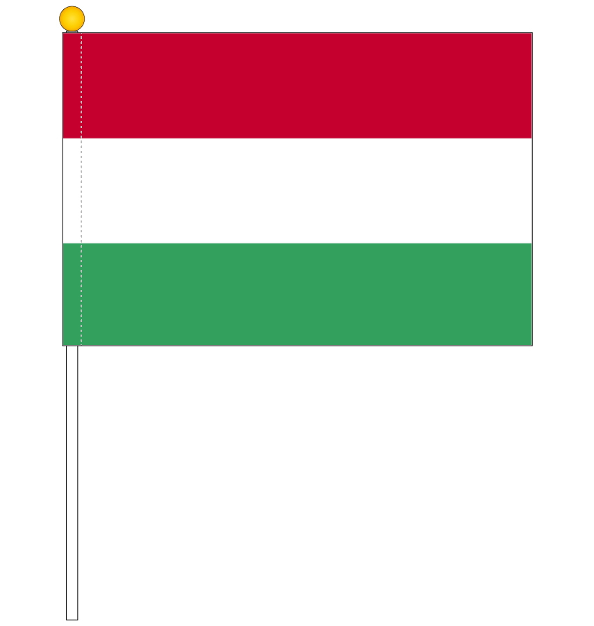 楽天市場 ハンガリー国旗 ポータブルフラッグ 旗サイズ25 37 5cm テトロン製 日本製 世界の国旗シリーズ トスパ世界の国旗販売ショップ
