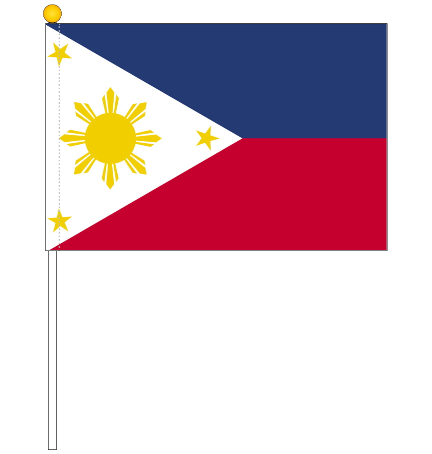 楽天市場 フィリピン国旗 ポータブルフラッグ 卓上スタンド付きセット 旗サイズ25 37 5cm テトロン製 日本製 世界の国旗シリーズ トスパ世界の 国旗販売ショップ