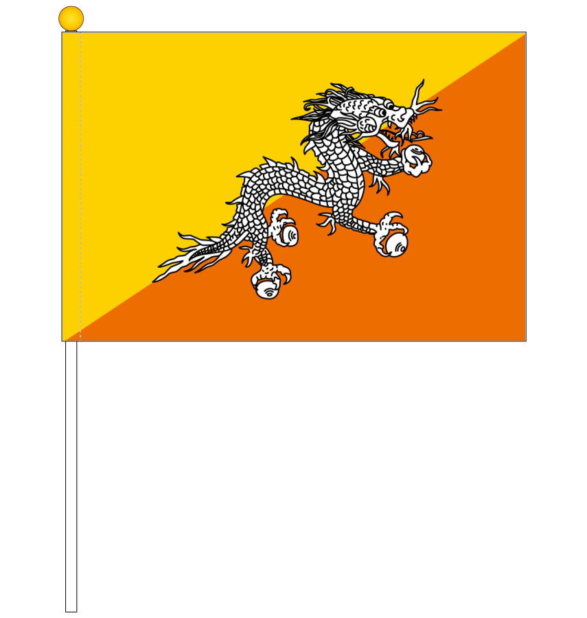 楽天市場 ブータン国旗 ポータブルフラッグ マグネット設置部品付きセット 旗サイズ25 37 5cm テトロン製 日本製 世界の国旗 シリーズ トスパ世界の国旗販売ショップ