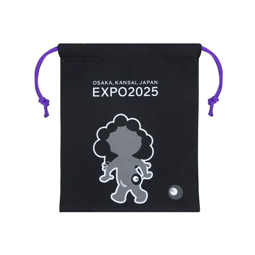 楽天市場】ナップザック ロゴマーク ミャクミャク 黒 2025大阪・関西