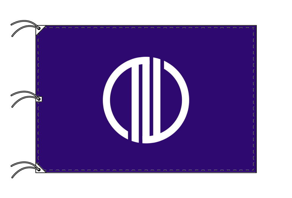 TOSPA 仙台市旗 宮城県県庁所在地の市の旗 140×210cm テトロン製 日本製 日本の県庁所在地旗シリーズ