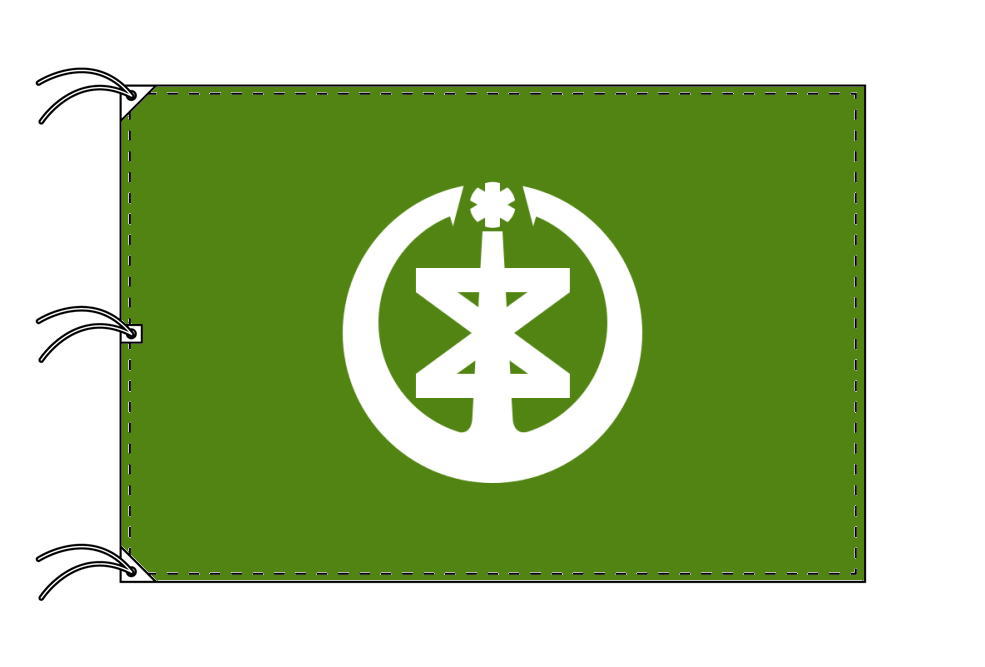 TOSPA 新潟市旗 新潟県県庁所在地の市の旗 140×210cm テトロン製 日本製 日本の県庁所在地旗シリーズ|トスパ世界の国旗販売ショップ
