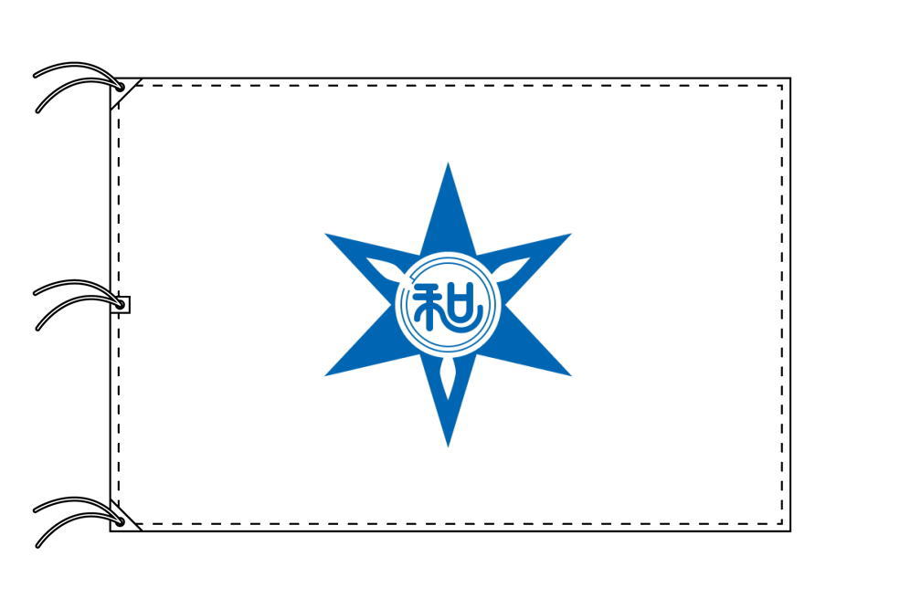 TOSPA 和歌山市旗 和歌山県県庁所在地の市の旗 140×210cm テトロン製 日本製 日本の県庁所在地旗シリーズ