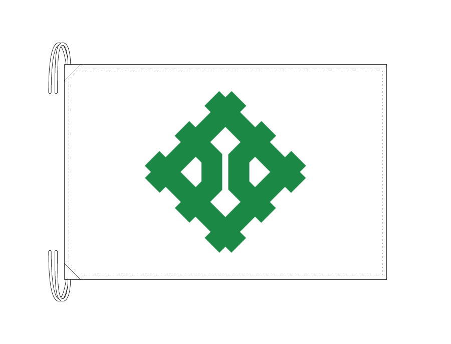 TOSPA 福井市旗 福井県県庁所在地の市の旗 Lサイズ 50×75cm テトロン製 日本製 日本の県庁所在地旗シリーズ